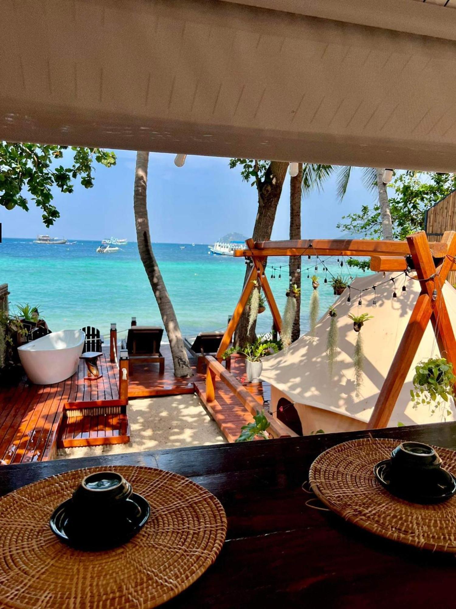 Natures Edge Beachfront Luxury Glamping Koh Tao Eksteriør billede